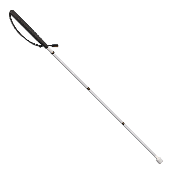 Ambutech No Jab graphite folding cane - 3 section - standard grip
